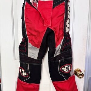 Thor Racing Pants in Red and Black